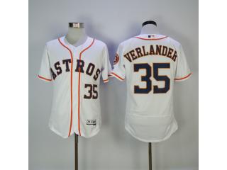 Houston Astros 35 Justin Verlander FlexBase Baseball Jersey White