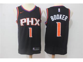 Nike Phoenix Suns 1 Devin Booker Basketball Jersey Black Fan Edition
