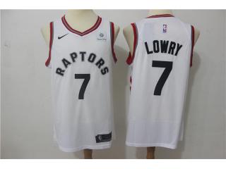 2017-2018 Nike Toronto Raptors 7 Kyle Lowry Basketball Jersey White Fan Edition