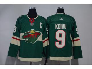 Adidas Minnesota Wild 9 Mikko Koivu Ice Hockey Jersey Green