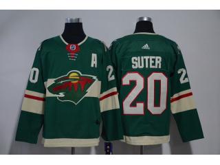 Adidas Minnesota Wild 20 Ryan Suter Ice Hockey Jersey Green