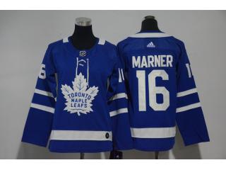 Women Adidas Toronto Maple Leafs 16 Mitch Marner Ice Hockey Jersey Blue