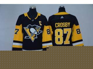 Youth 2017-Adidas Pittsburgh Penguins 87 Sidney Crosby Ice Hockey Jersey Black