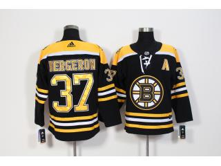 Adidas Boston Bruins 37 Patrice Bergeron Ice Hockey Jersey Black