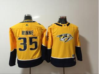 Youth Adidas Nashville Predators 35 Pekka Rinne Ice Hockey Jersey Yellow