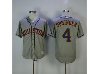Houston Astros 4 George Springer Baseball Jersey Gray Fan version