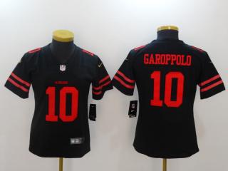 Women San Francisco 49ers 10 Jimmy Garoppolo Football Jersey Legend Black