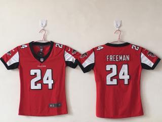 Women Atlanta Falcons 24 Devonta Freeman Football Jersey Legend Red