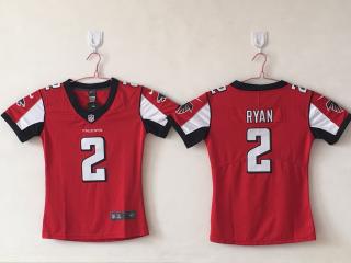 Women Atlanta Falcons 2 Matt Ryan Football Jersey Legend Red
