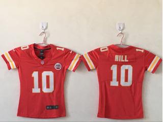 Women Kansas City Chiefs 10 Tyreek Hill Football Jersey Legend Red