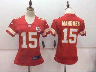 Women Kansas City Chiefs 15 Patrick Mahomes Football Jersey Legend Red