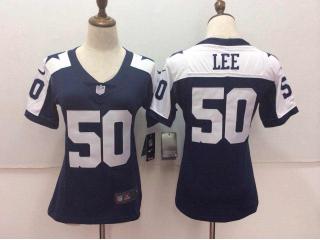 Women Dallas Cowboys 50 Sean Lee Football Jersey Legend Navy Blue