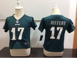 Toddler Philadelphia Eagles 17 Alshon Jeffery Football Jersey Legend Green