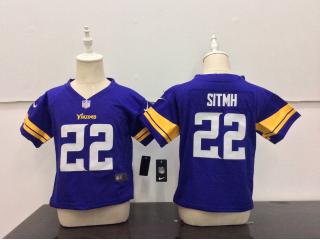 Toddler Minnesota Vikings 22 Harrison Smith Football Jersey Purple