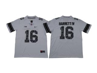 2017 New Ohio State Buckeyes 16 Barrett IV Limited College Football Jersey White