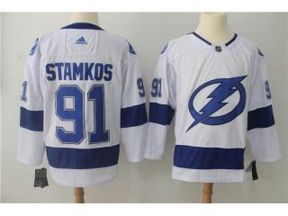 Adidas Tampa Bay Lightning 91 Steven Stamkos Ice Hockey Jersey White