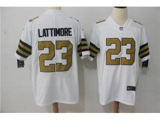 New Orleans Saints 23 Marshon Lattimore Football Jersey Legend White