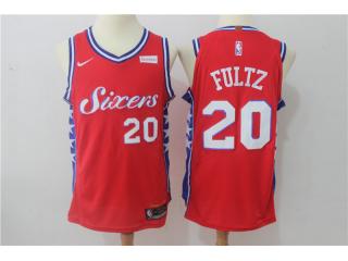 2017-2018 Nike Philadelphia 76ers 20 Markelle Fultz Basketball Jersey Red Player Edition