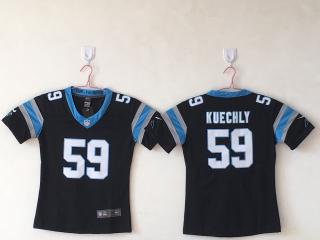 Youth Carolina Panthers 59 Luke Kuechly Football Jersey Legend Black