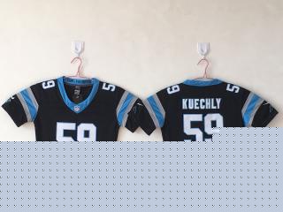 Youth Carolina Panthers 59 Luke Kuechly Football Jersey Legend Black