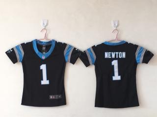 Youth Carolina Panthers 1 Cam Newton Football Jersey Legend Black