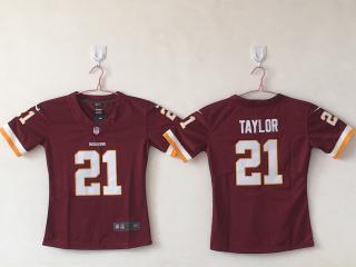 Women Washington Redskins 21 Sean Taylor Football Jersey Legend Red