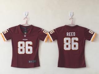 Women Washington Redskins 86 Jordan Reed Football Jersey Legend Red