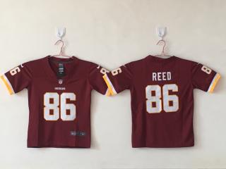 Youth Washington Redskins 86 Jordan Reed Football Jersey Legend Red