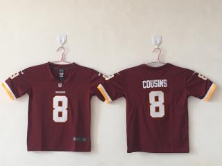 Youth Washington Redskins 8 Kirk Cousins Football Jersey Legend Red