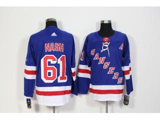 Adidas New York Rangers 61 Rick Nash Ice Hockey Jersey Blue