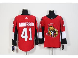 Adidas Ottawa Senators 41 Craig Anderson Ice Hockey Jersey Red