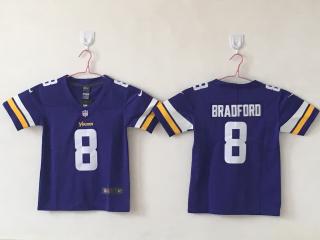 Youth Minnesota Vikings 8 Sam Bradford Football Jersey Legend Purple