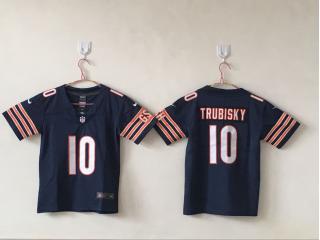 Youth Chicago Bears 10 Mitchell Trubisky Football Jersey Legend Navy Blue