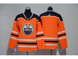 Youth Adidas Edmonton Oilers Blank Ice Hockey Jersey Orange