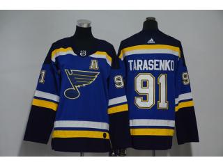 Youth Adidas St. Louis Blues 91 Vladimir Tarasenko Ice Hockey Jersey Blue