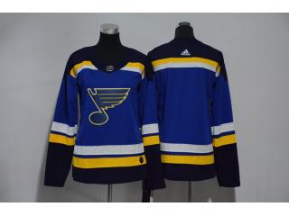 Women Adidas St. Louis Blues blank Ice Hockey Jersey Blue