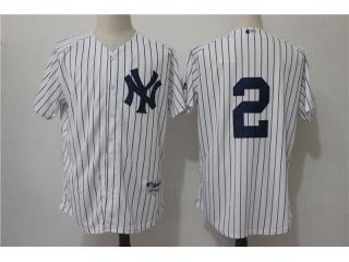 New York Yankees 2 Derek Jeter Baseball Jersey White Fan version