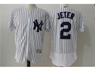 New York Yankees 2 Derek Jeter Flexbase Baseball Jersey White