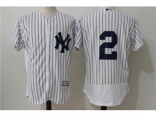 New York Yankees 2 Derek Jeter Flexbase Baseball Jersey White