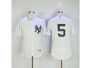 New York Yankees 5 Joe DiMaggio Flexbase Baseball Jersey White