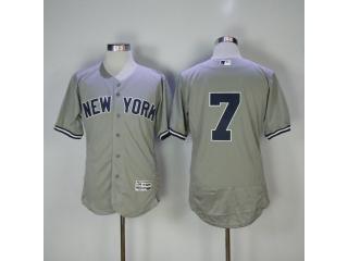 New York Yankees 7 Mickey Mantle Flexbase Baseball Jersey Gray