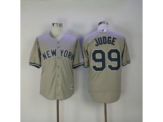 New York Yankees 99 Aaron Judge Baseball Jersey Gray Fan version