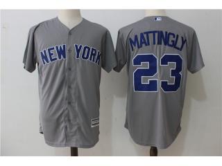 New York Yankees 23 Don Mattingly Baseball Jersey Gray Fan version