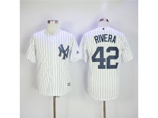 New York Yankees 42 Mariano Rivera Baseball Jersey White Fan version