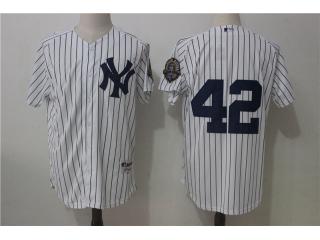 New York Yankees 42 Mariano Rivera Baseball Jersey White Retro