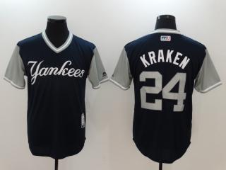 New York Yankees 24 Gary Sanchez Baseball Jersey Black