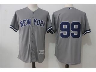 New York Yankees 99 Aaron Judge Baseball Jersey Gray Fan version