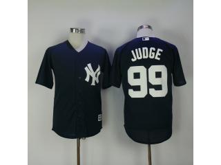 New York Yankees 99 Aaron Judge Baseball Jersey Navy Blue Fan version