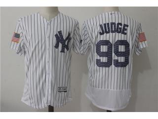 New York Yankees 99 Aaron Judge Flexbase Baseball Jersey White stars