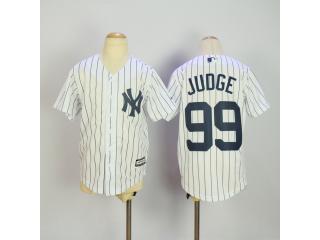 Youth New York Yankees 99 Aaron Judge Baseball Jersey White